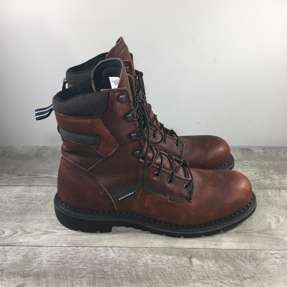 New Red Wing 2238 Dynaforce Men Leather Safety Toe Waterproof Supersole Boots 13